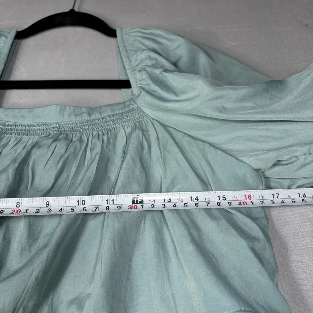 Mustard Seed Dress Women's Size Small Green Flowy Tunic/Mini Dress Babydoll
